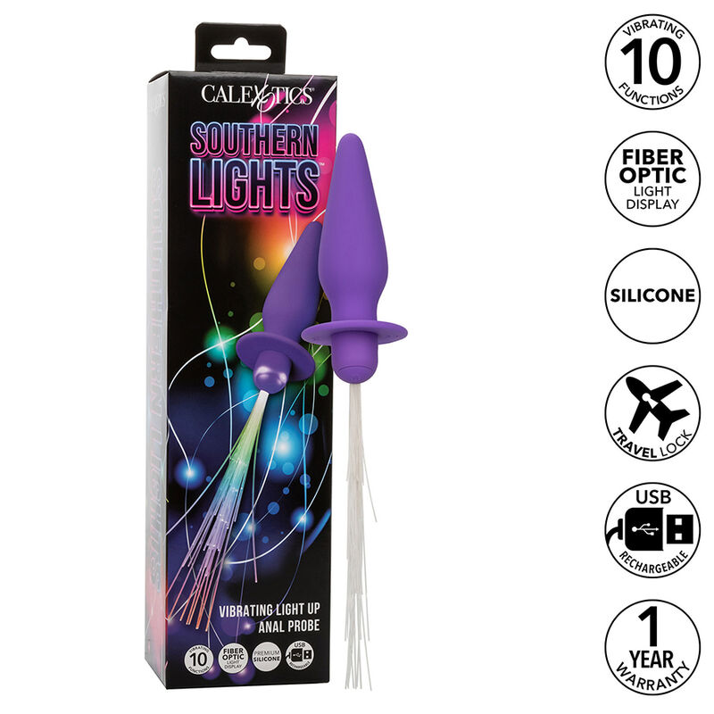 Sonde anale vibrante lumineuse Southern Lights — CALEXOTICS