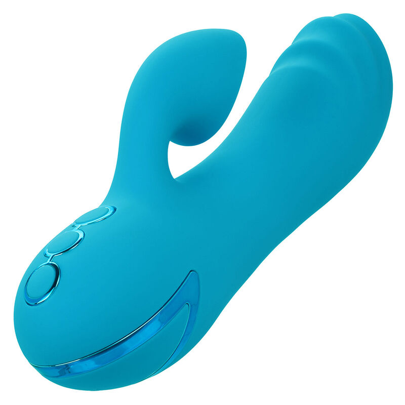 Stimulateur double vibrant avec aspiration clitoridienne — CALEXOTICS