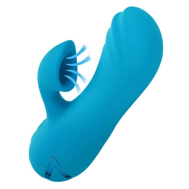Stimulateur double vibrant avec aspiration clitoridienne — CALEXOTICS