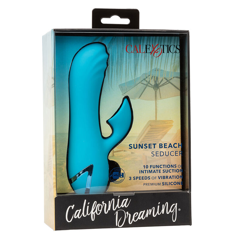 Stimulateur double vibrant avec aspiration clitoridienne — CALEXOTICS