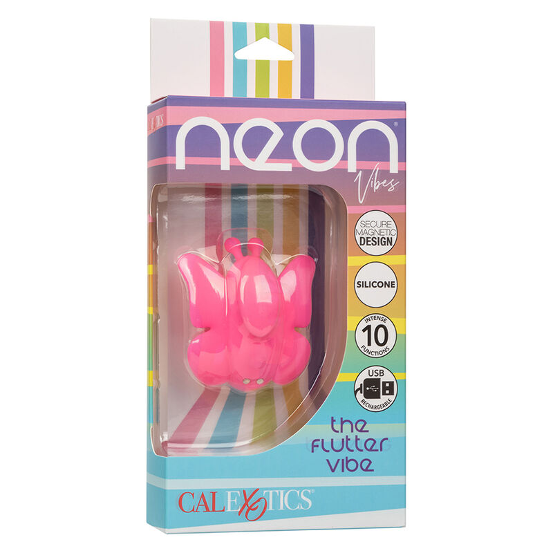 Stimulateur discret vibrant pour culotte Neon Vibes Flutter — CALEXOTICS