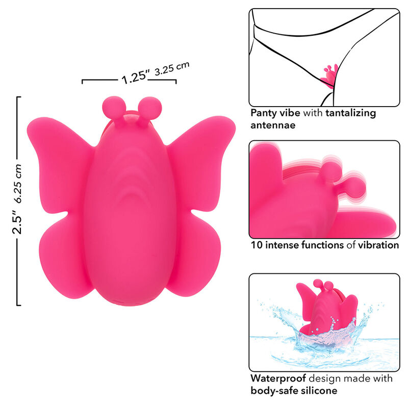 Stimulateur discret vibrant pour culotte Neon Vibes Flutter — CALEXOTICS