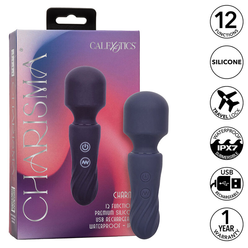 Masseur vibrant Charisma Charm 12 fonctions violet — CALEXOTICS
