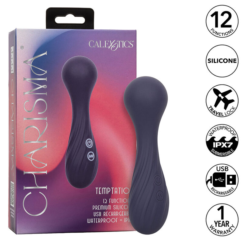 Masseur vibrant souple 12 fonctions Charisma Temptation — CALEXOTICS