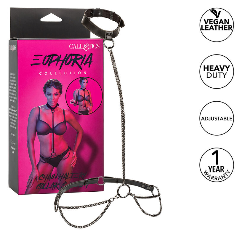Collier et laisse chaîne euphoria — CALEXOTICS