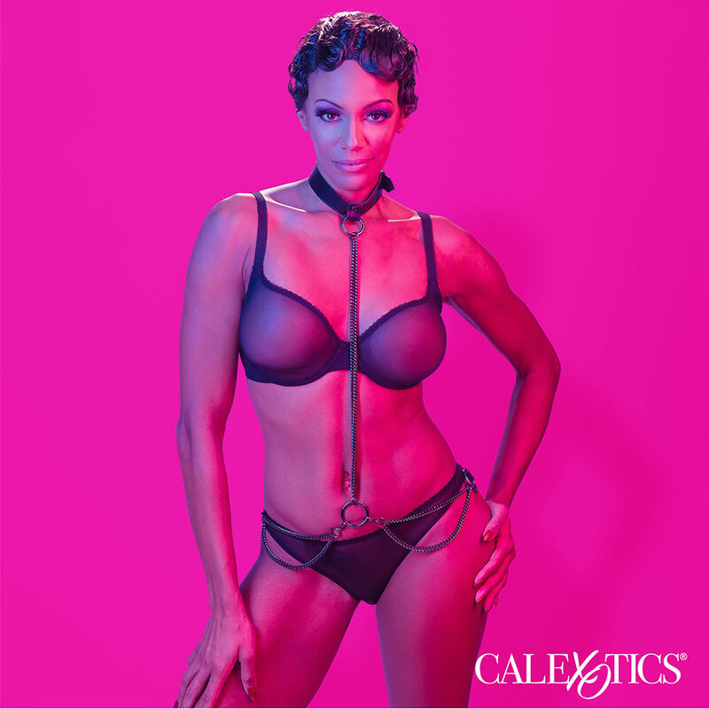 Collier et laisse chaîne euphoria — CALEXOTICS