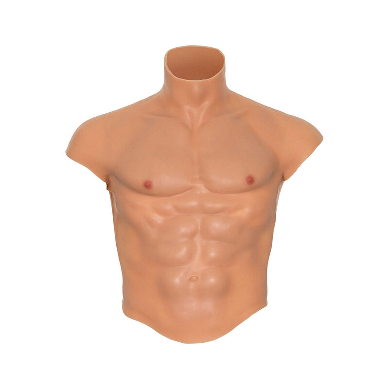 Camiseta torso masculino de silicona con abdominales esculpidos — HIDDEN DESIRE