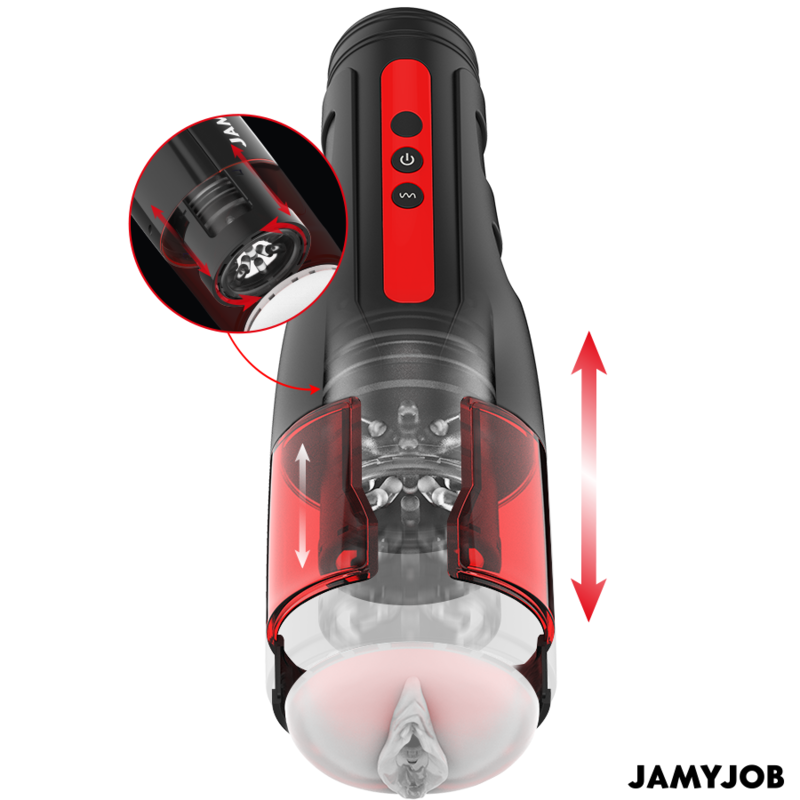 Masturbateur automatique cyclonique à 10 modes de rotation et poussée — JAMYJOB