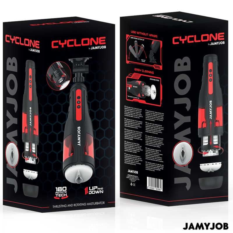 Masturbateur automatique cyclonique à 10 modes de rotation et poussée — JAMYJOB