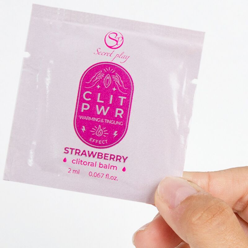 Lubrifiant unidose saveur fraise à effet thermique — SECRETPLAY COSMETIC