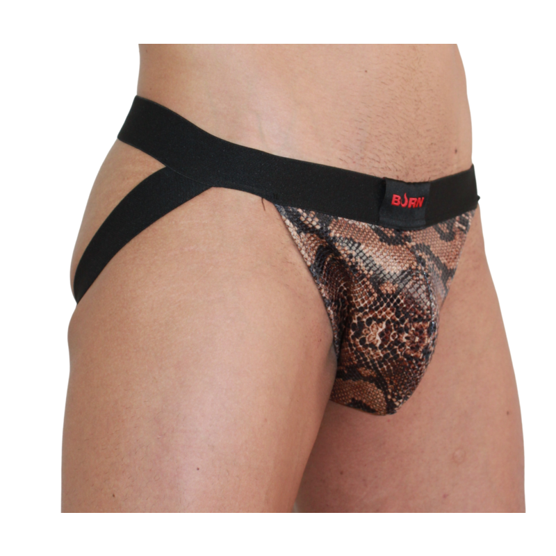 Jockstrap sensuel à paillettes et transparences — BURN