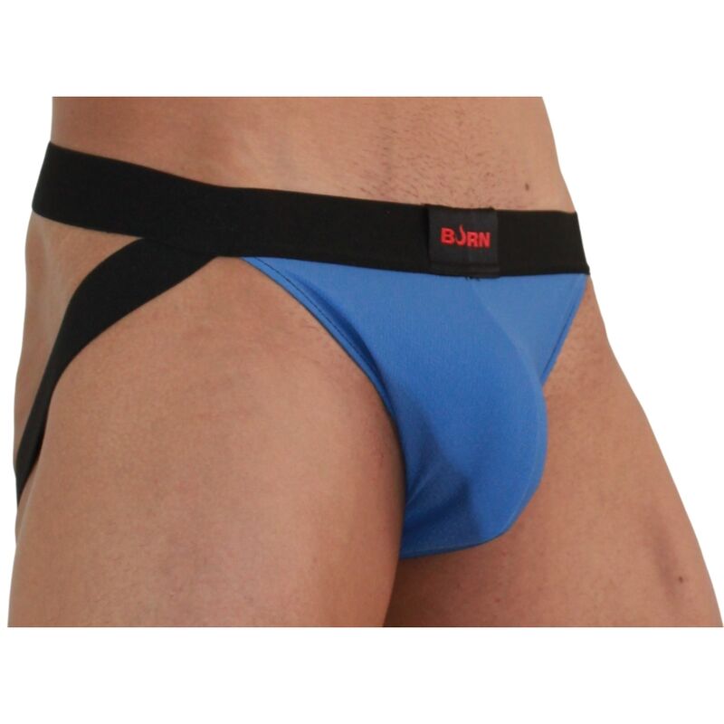 Jockstrap audacieux bleu et noir — BURN