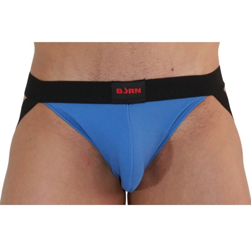 Jockstrap audacieux bleu et noir — BURN