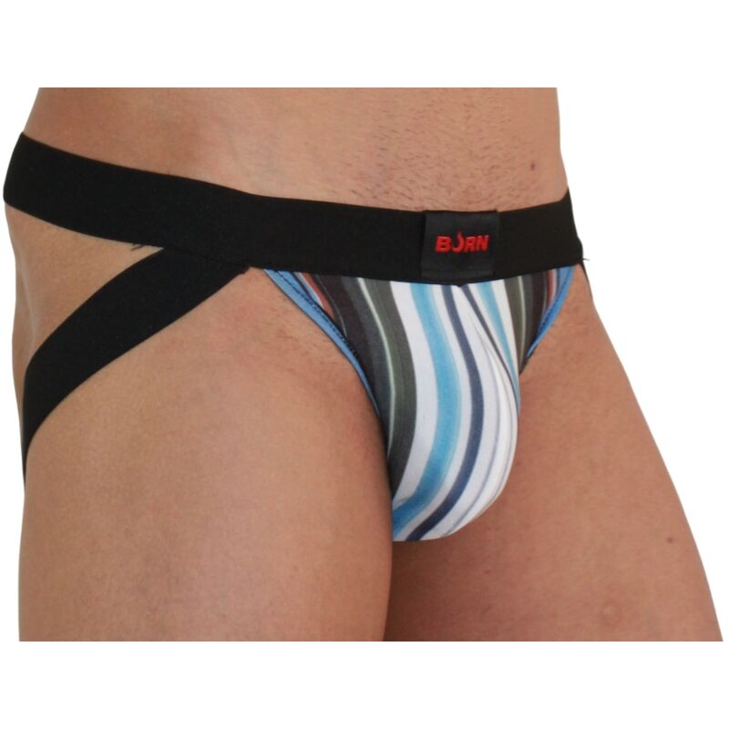 Jockstrap multicolore et noir pailleté — BURN
