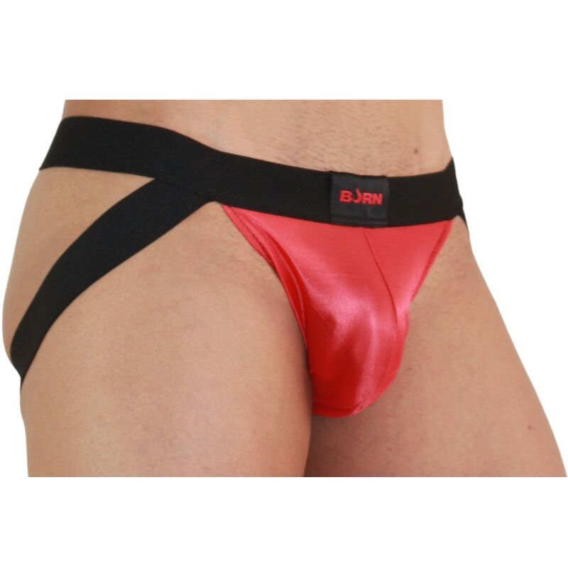 Jockstrap audacieux rouge et noir — BURN