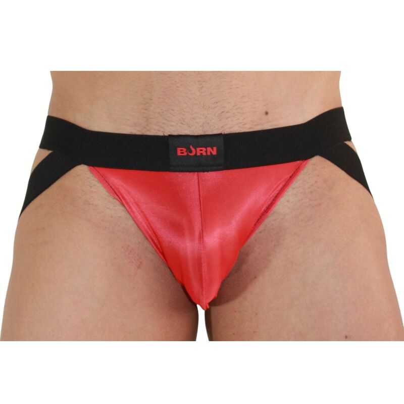 Jockstrap audacieux rouge et noir — BURN