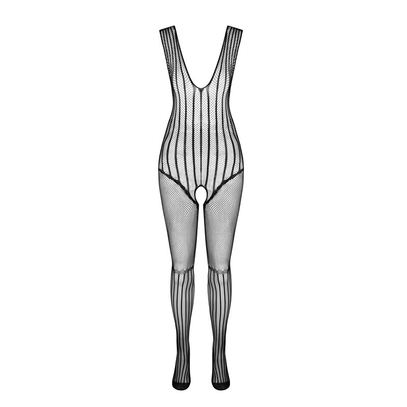 Bodystocking noir imprimé séduction — PASSION WOMAN BODYSTOCKINGS