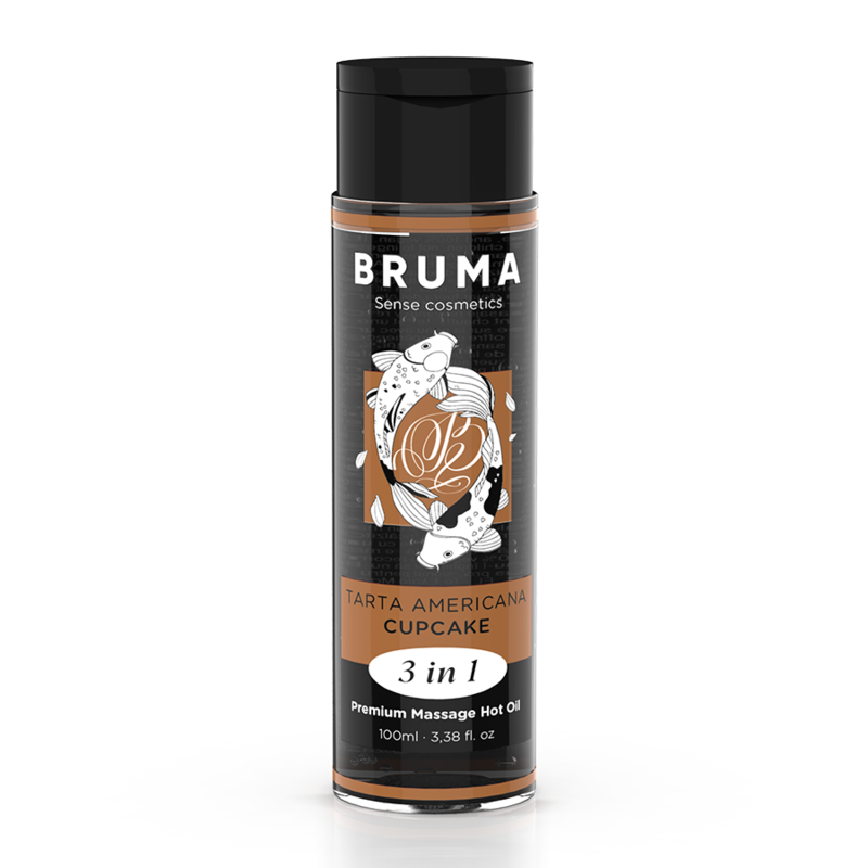 Huile de massage premium effet chaleur 3-en-1 saveur cupcake — BRUMA