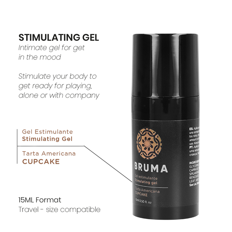 Gel stimulant saveur cupcake — BRUMA