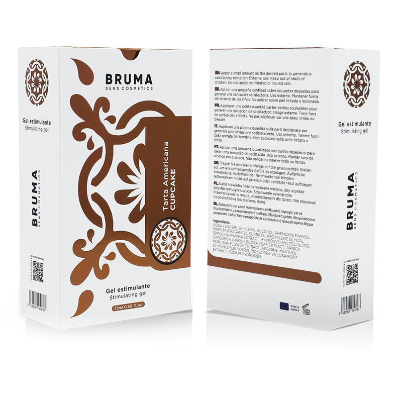 Gel stimulant saveur cupcake — BRUMA