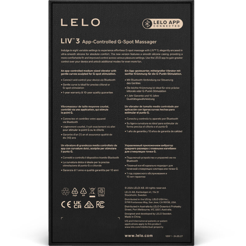 Stimulateur de point G connecté rose — LELO