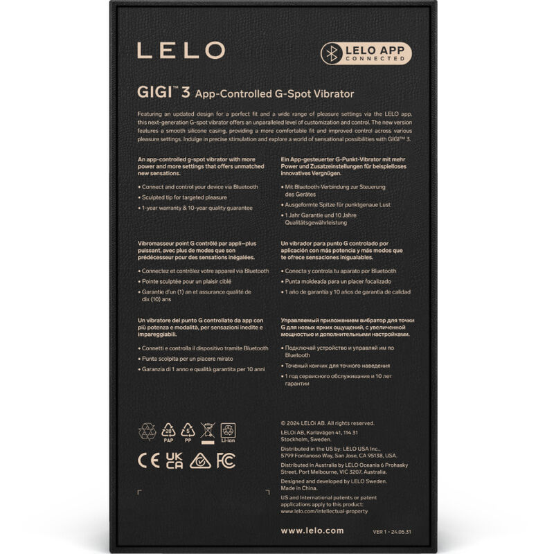 Vibromasseur point G connecté GIGI 3 — LELO