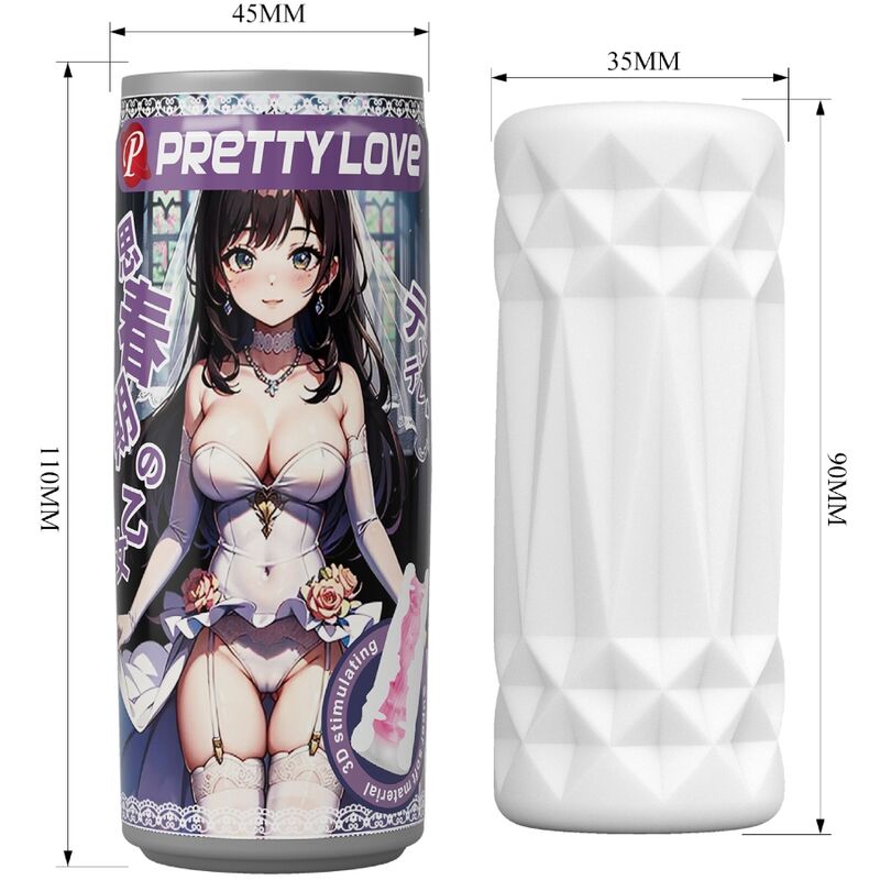 Masturbateur raffiné en forme de canette — PRETTY LOVE FLIRTATION