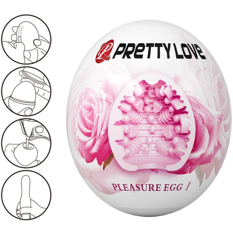 Oeuf masturbateur texturé rose — PRETTY LOVE PARTY UP
