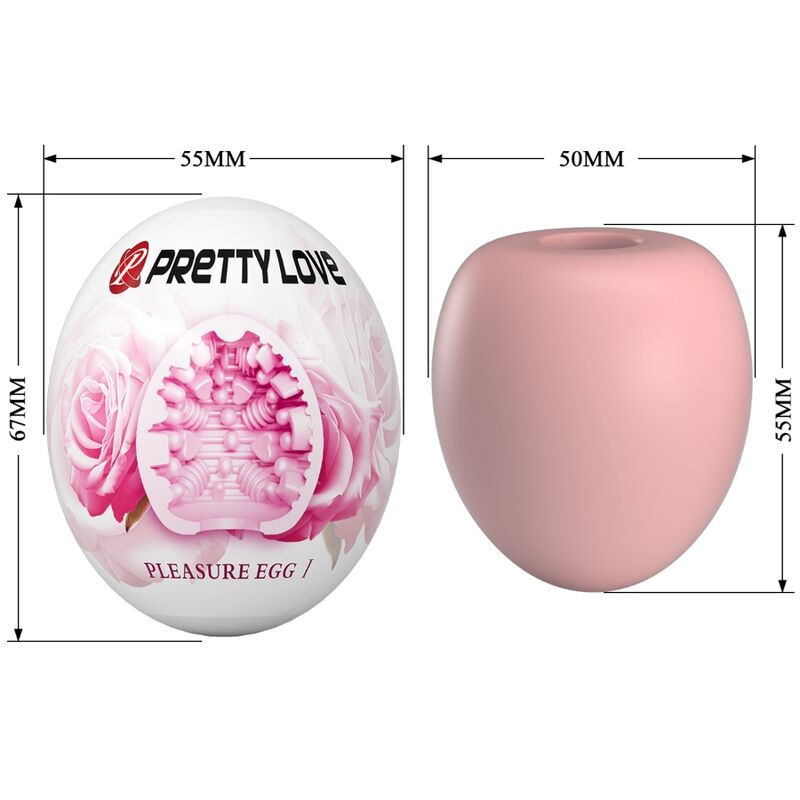 Oeuf masturbateur texturé rose — PRETTY LOVE PARTY UP