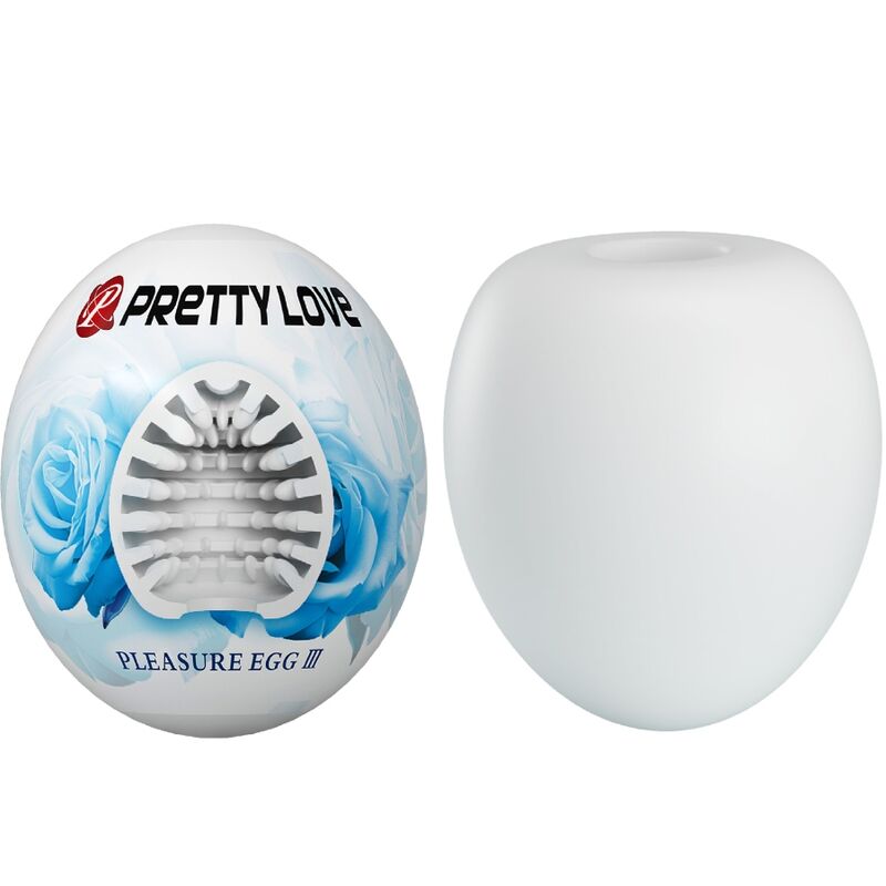 Masturbateur œuf blanc texturé — PRETTY LOVE PARTY UP