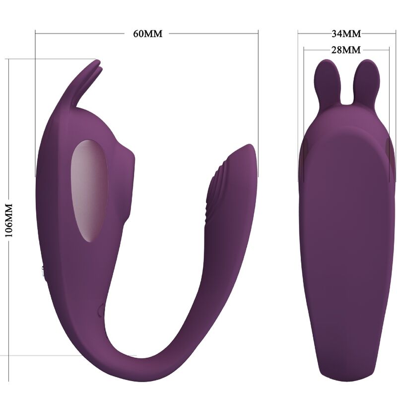 Stimulateur vibrant double point G et clitoris connecté — PRETTY LOVE FLIRTATION