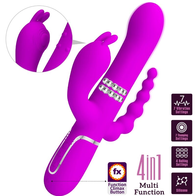 Triple stimulateur multifonction 4 en 1 — PRETTY LOVE FLIRTATION