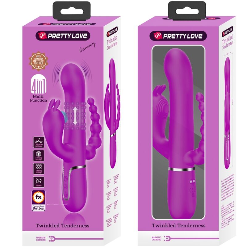 Triple stimulateur multifonction 4 en 1 — PRETTY LOVE FLIRTATION