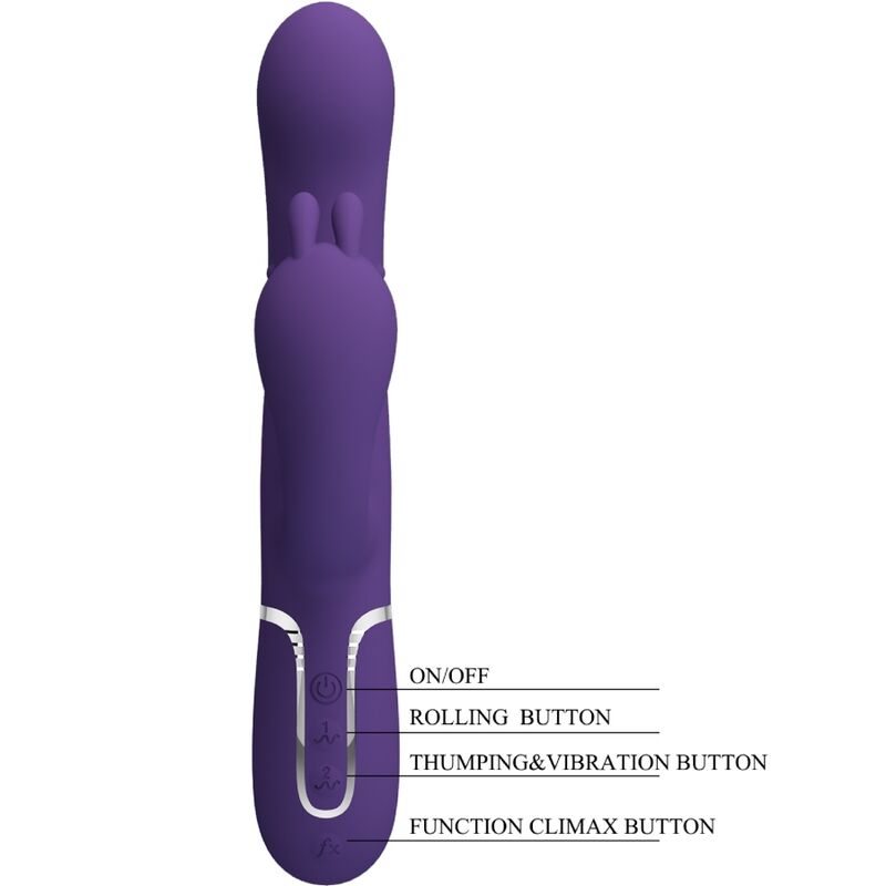 Vibrateur multifonction triple stimulation 4 en 1 — PRETTY LOVE FLIRTATION