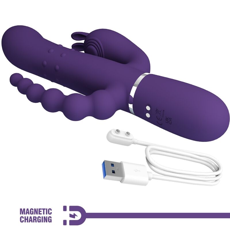 Vibrateur multifonction triple stimulation 4 en 1 — PRETTY LOVE FLIRTATION
