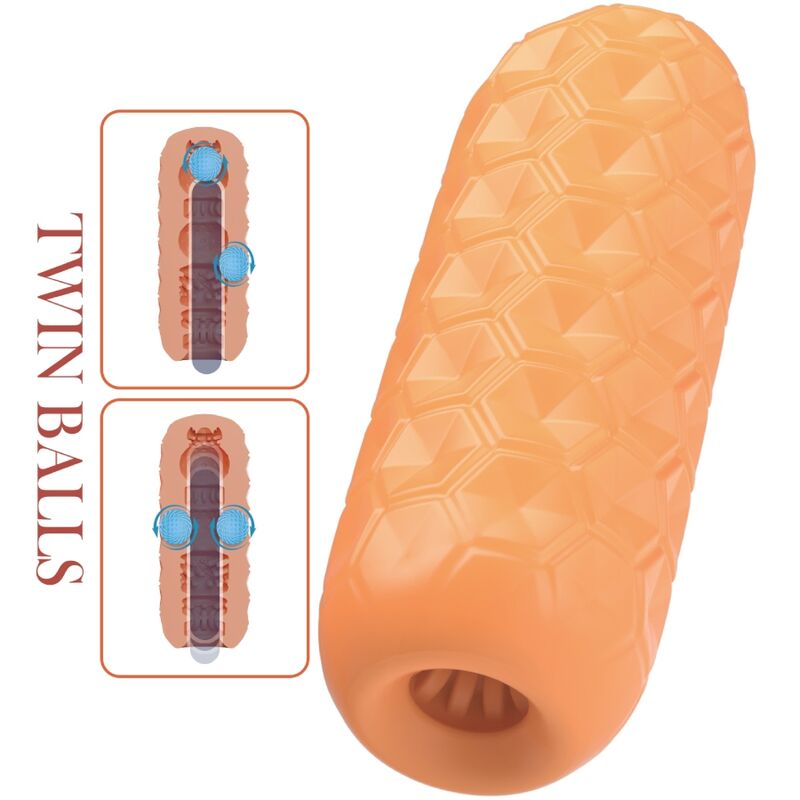 Masturbador masculino de dupla bola estimulante — PRETTY LOVE FLIRTATION