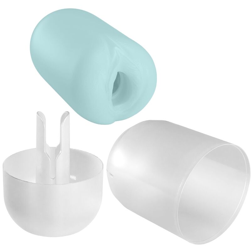Uovo masturbatore a doppia texture blu — PRETTY LOVE FLIRTATION