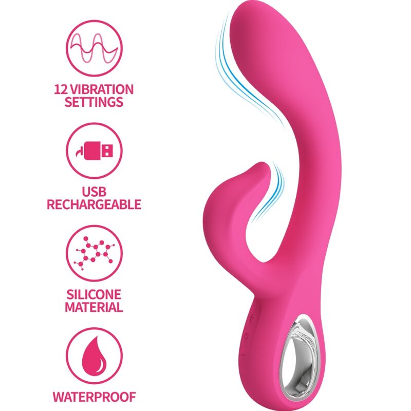 Vibrateur rabbit à double stimulation — PRETTY LOVE FLIRTATION
