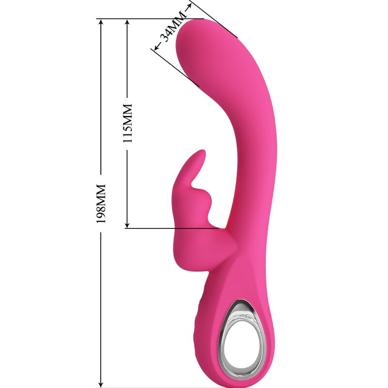Vibrateur rabbit rechargeable double stimulation — PRETTY LOVE FLIRTATION