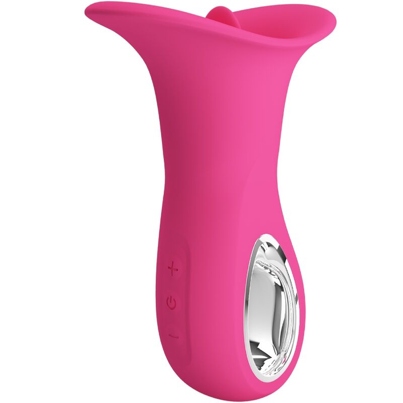 Oral-Vibrator mit vibrierender Zunge 12 Modi — PRETTY LOVE FLIRTATION