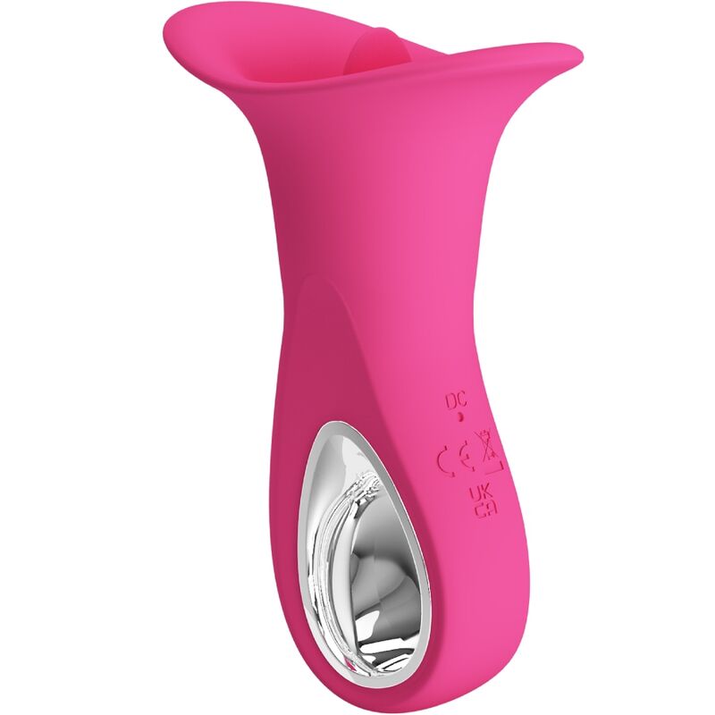 Oral-Vibrator mit vibrierender Zunge 12 Modi — PRETTY LOVE FLIRTATION