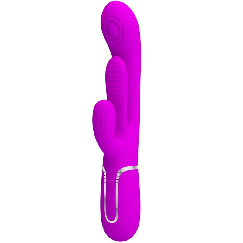 Vibromasseur lapin triple aux sensations soyeuses — PRETTY LOVE FLIRTATION