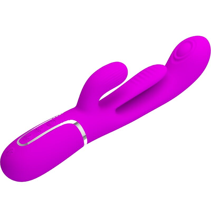 Vibromasseur lapin triple aux sensations soyeuses — PRETTY LOVE FLIRTATION