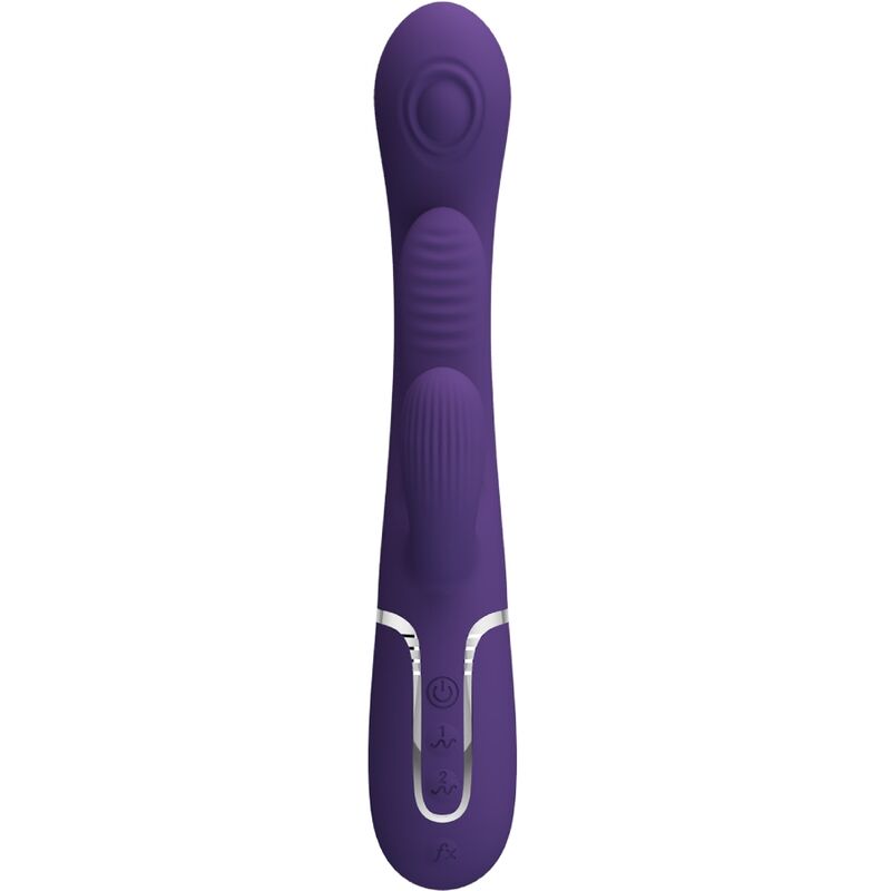 Vibromasseur lapin triple stimulation violet — PRETTY LOVE