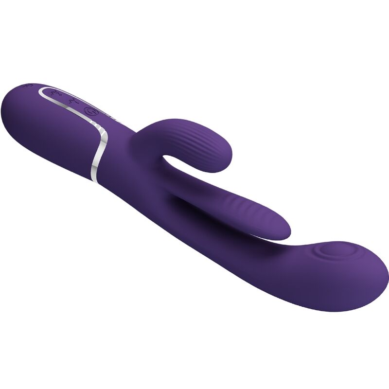 Vibromasseur lapin triple stimulation violet — PRETTY LOVE