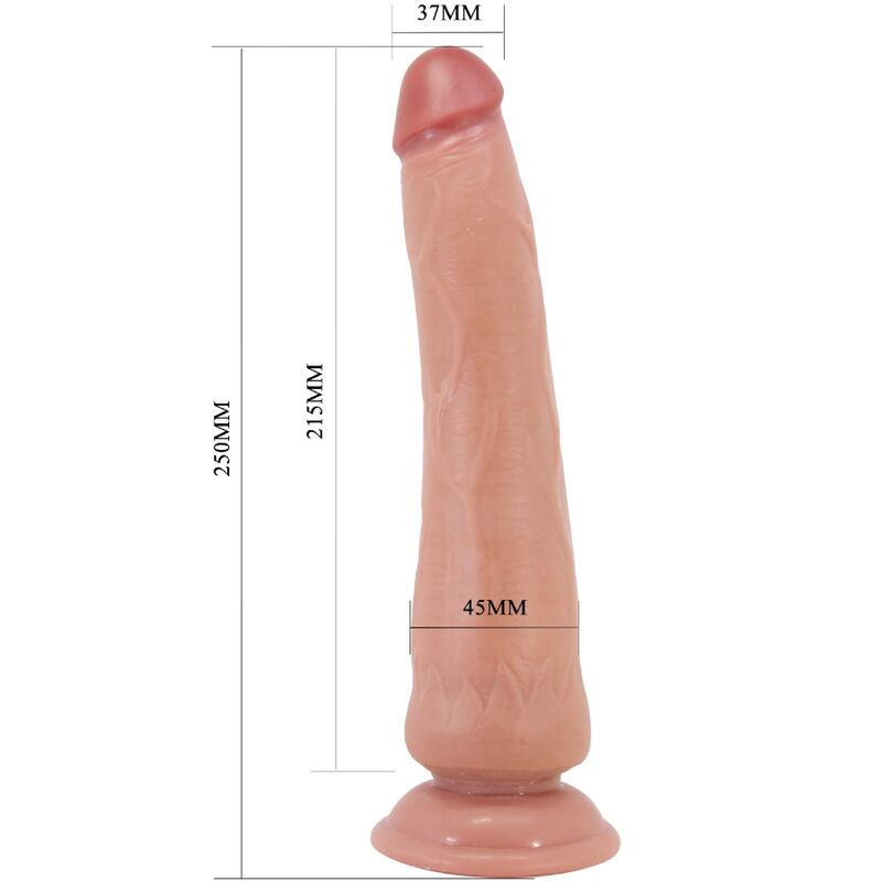 Gode réaliste 25 cm à peau coulissante et noyau flexible — PRETTY LOVE