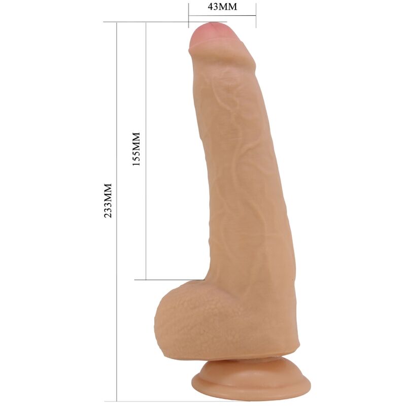Gode réaliste Draco 23 cm à noyau vertébral — PRETTY LOVE PARTY UP