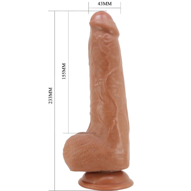 Gode réaliste 23 cm à peau coulissante et noyau vertébral — PRETTY LOVE