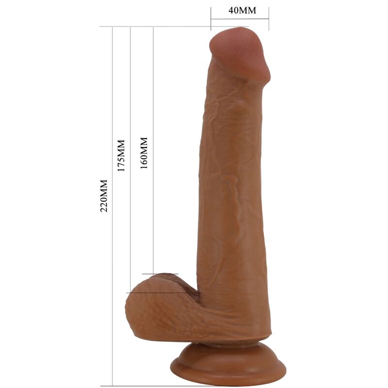 Grand gode réaliste 22 cm à ventouse — PRETTY LOVE