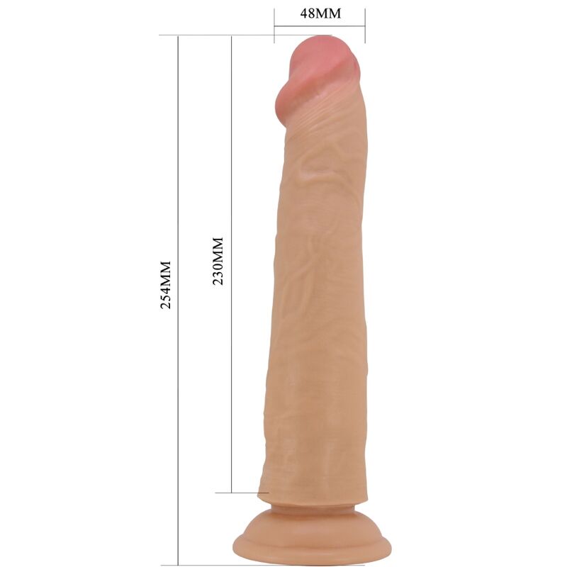 Gode réaliste Sharife avec noyau vertébral et peau coulissante 25 cm — PRETTY LOVE